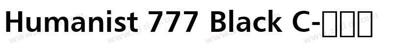Humanist 777 Black C字体转换